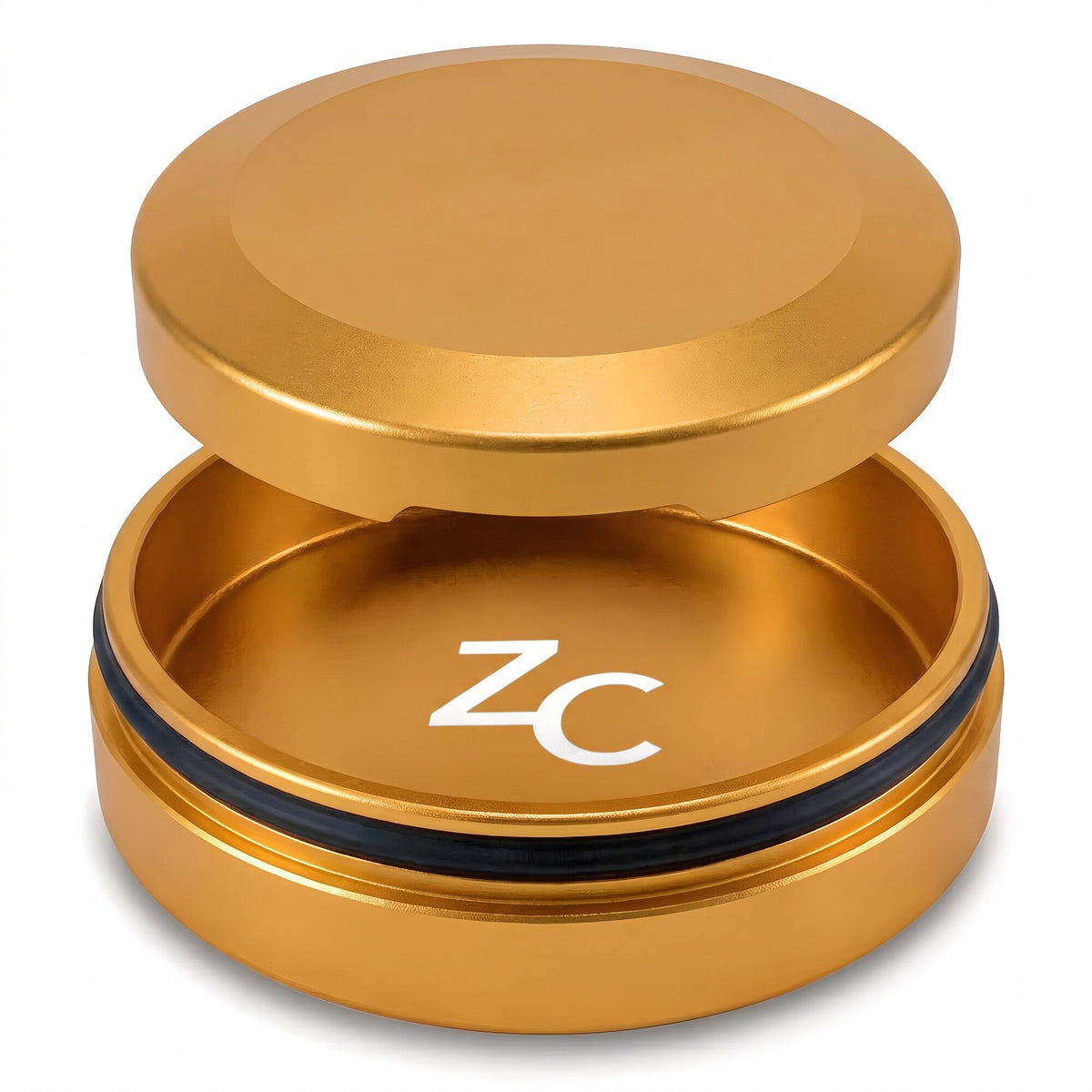 Z Caddy Chonk metal pouch can in gold, holds two full tins of ZYN®-sized pouches, fits VELO, on!, ALP, Grinds and Wip