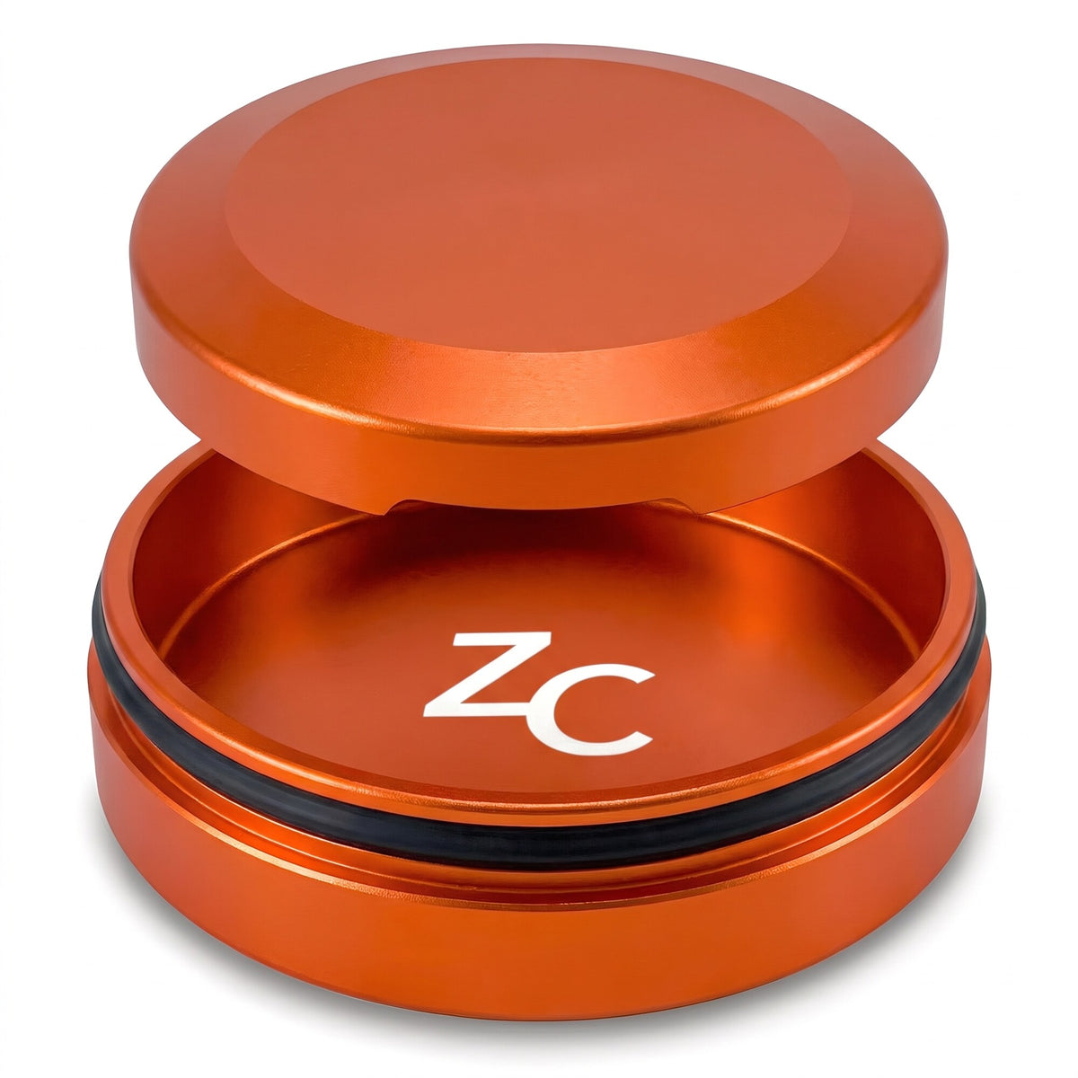 Z Caddy Chonk metal pouch can in orange, holds two full tins of ZYN®-sized pouches, fits VELO, on!, ALP, Grinds and Wip