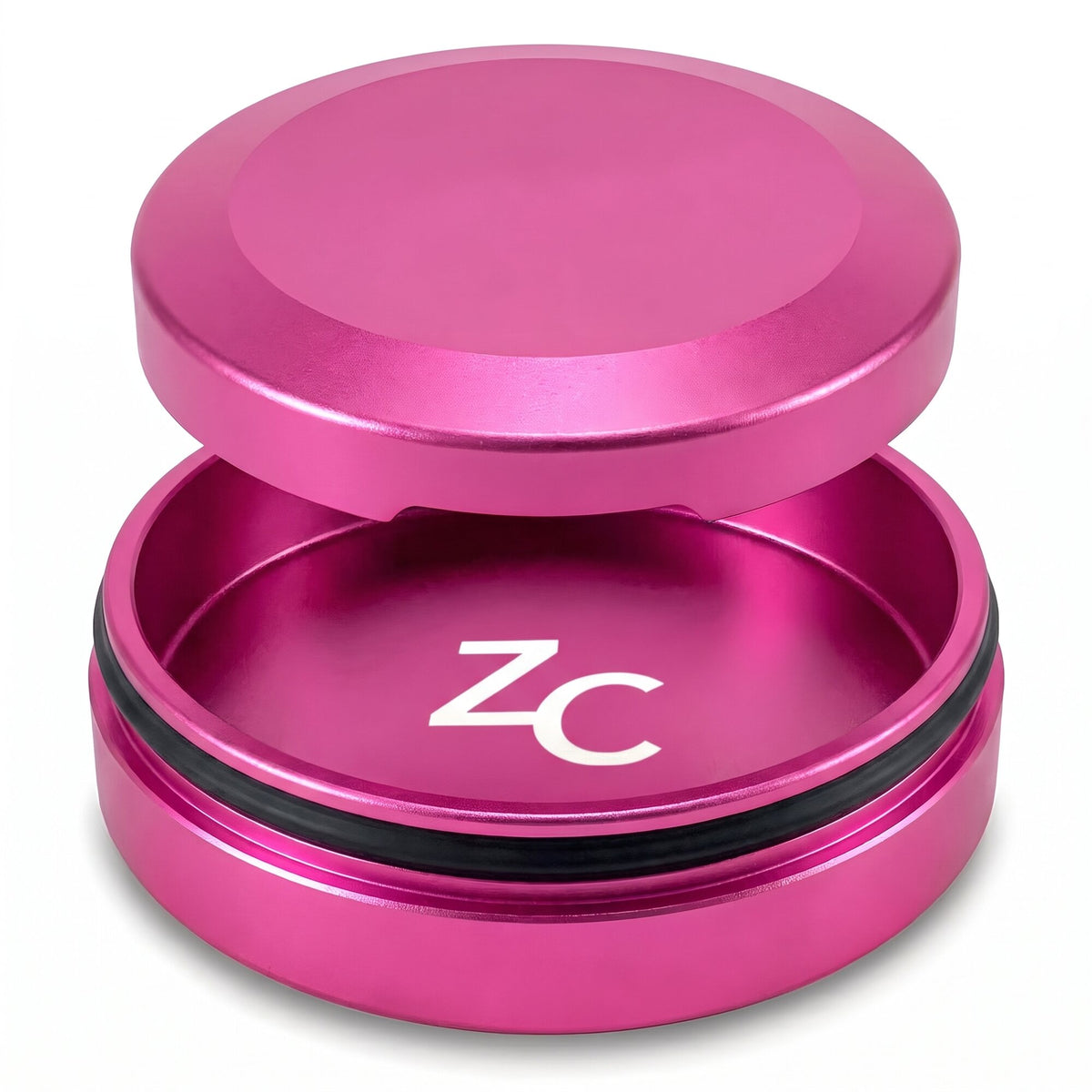 Z Caddy Chonk metal pouch can in pink, holds two full tins of ZYN®-sized pouches, fits VELO, on!, ALP, Grinds and Wip