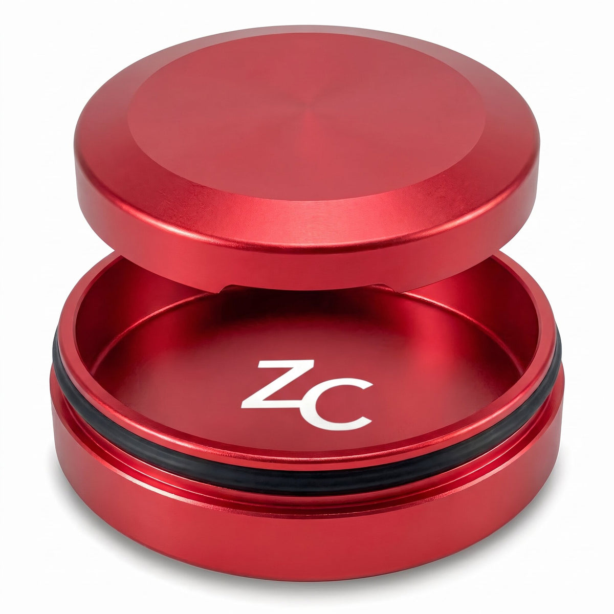 Z Caddy Chonk metal pouch can in red, holds two full tins of ZYN®-sized pouches, fits VELO, on!, ALP, Grinds and Wip