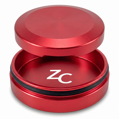 Z Caddy Chonk metal pouch can in red, holds two full tins of ZYN®-sized pouches, fits VELO, on!, ALP, Grinds and Wip